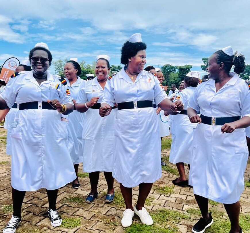 NMAU midwives gathered at a national event